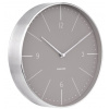Designové nástěnné hodiny 5682GY Karlsson 28cm