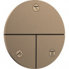Hansgrohe Trojcestný splachovací ventil ShowerSelect Comfort S, brúsený bronz 15558140