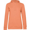 B&C | #Hoodie /women, Dámska mikina s kapucňou, oranžová melon, L
