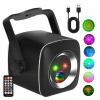 DISCO LED GUĽA DISKOTÉKOVÁ PÁRTY PROJEKTOR RGB REFLEKTOR LASER + DIAĽKOVÉ OVLÁDANIE