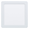 Štvorcové stropné svietidlo 16,5W FUEVA 5 EGLO biele Teplá bílá