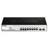 Chytrý spínač, model: 10-Port Gigabit Smart Managed PoE Switch 10portový 10/100/1000Mbit/s D-Link Inteligentní Napájení
