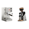 Lelit Victoria PL91T + Eureka Mignon Single Dose PRO, Chrome & Oak