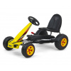 Milly Mally VIPER – detská šliapacia motokára (gokart) s ručnou brzdou - žltá