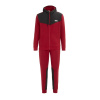 Lonsdale Mens Tracksuit Dark Red/Grey L