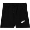 Dievčenské šortky Nike Sportswear Club FT 5 Short G - black/white - Čierny (L)