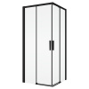 SANSWISS DIVERA D22SE2B 100 x 100cm sprchový kút štvorcový s rohovým vstupom, profil čierna mat, sklo číre, D22SE2B1000607
