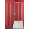 Arttec ARTTEC SMARAGD rohový sprchový kút 80x90 cm sklo Číre profil Alu lesk+vanička Stone PAN01175