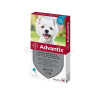 Advantix Spot-on pre psy od 4 do 10 kg pipety 4x1 ml