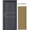 PORTA Doors SET Rámové dvere LINE, vzor C.1, farba Dub Naturálny, so zárubňou a kľučkou PD-LINE-C1-DUBNATURALNY