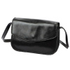 Florence Dámska kožená kabelka 5511 Black Letterbox Natural Leather