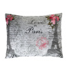 XPOSE® Bavlnená obliečka na vankúš PARIS - ružová 70x90 cm, Bavlna