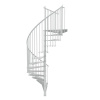 Minka STAIRS Kovové točité schodisko Portofino biele pr. 120 cm