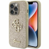 Puzdro Guess Glitter Script Big 4G na iPhone 15 Pro – zlaté (Puzdro Guess Glitter Script Big 4G na iPhone 15 Pro – zlaté)