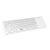 C-TECH klávesnice WLTK-01, bezdrátová klávesnice s touchpadem, bílá, USB,CZ/SK WLTK-01W