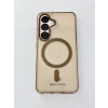 Púzdro TPU YOTOO Crystal Clear-Magsafe pre Samsung Galaxy S25 S931B Gold