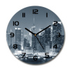 Sklenené hodiny okrúhle Manhattnu Nev York fi 30 cm