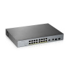 ZyXEL Zyxel GS1350-18HP-EU0101F sieťový prepínač Riadený L2 Gigabit Ethernet (10/100/1000) Podpora napájania cez Ethernet (PoE) Šedá (GS1350-18HP-EU0101F)