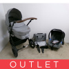 KINDERKRAFT Kočík kombinovaný B-tour Lite 3v1 Light Grey