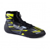 FIA Karting topánky Sparco K-Rapid 2025 - otočné zapínanie, svetlo modrá/fluo žltá