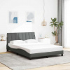 Rám postele bez matrace tmavě šedá 120 x 200 cm textil Šedá 3310448