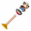 Bigjigs Toys Rolničky pruhované 1ks žlutá Bigjigs Toys