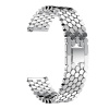 Lige Oceľový sieťovaný remienok / šírka 22mm / farba strieborná / 660957