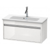 Duravit Ketho - Umývadlová skrinka Compact 41x80x39 cm, 1 zásuvka, lesklá biela KT642302222