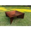 Corgarden Zahradní ohniště FOCUS 1017 70 x 70 x 30 cm Corten