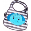 Podbradník pre deti a držiak na fľašku Slon Baby Bib & Bottle Holder toTs-smarTrike modrý od 0 mes