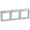 LEGRAND Rámeček VALENA 770353 trojnásobný hlin./stříb.