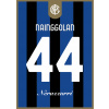 Superfutbal Maketa dresu Inter Miláno, modrá / čierna Rozmer: A3, Meno a číslo: Nainggolan 44