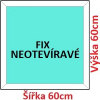 Soft Plastové okno 60x60 cm, FIX neotváravé