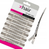 Klip do vlasov xhair 12 ks strieborný