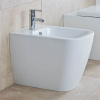 DURAVIT Happy D.2 samostatne stojací bidet ku stene, s otvorom, s prepadom, 365 x 570 mm, biela, 2267100000