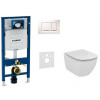 Geberit SET Duofix 111.300.00.5 +WCzávesné Id.Stand. TESI Aquabl.+sedSC+Sigma30 Biele/Chr 111.300.00.5 NU5