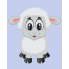 Vymalujsisam.sk Maľovanie podľa čísiel - Roztomilá ovečka Veľkosť: 40x50cm, Rám: Bez rámu, iba zrolované plátno