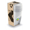 Odpadkový kôš Prosperplast SORTIBOX 3 x 35 l popolavý