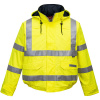 PORTWEST HI-VIS BIZFLAME S773 / Nehorľavý reflexný bomber do dažďa, antistatický - HV žltá XXL