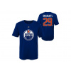 Outerstuff Dětské tričko Leon Draisaitl Edmonton Oilers NHL Flat Alt.Captains N&N Tee Veľkosť: Detské L (11 - 12 rokov)