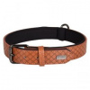 Kožený obojok Flamingo Patti hnedá - XS/S: 24-30cm hnědá - XS/S: 24-30cm