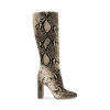 Ally Boot Lt. Beige Snake