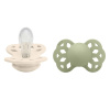 Bibs Infinity symetrické cumlíky silikón 0 - 6 mesiacov 2 ks Ivory-sage