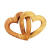 Kassis Geschenkartikel Drevené spojené srdcia z olivového dreva – symbol lásky na svadbu, výročie a Valentína (5 / 15 cm) Veľkosť: 15 cm