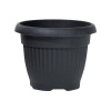 Prosperplast DCE35 Terra kvetináč guľatý 35cm Antracyt S433