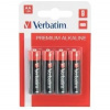 VERBATIM alkalické tužkové baterie R06, AA, 1,5V, 4ks 49921
