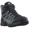 SALOMON Dámske trekové topánky X-WARD LEATHER MID GTX W india ink/black/stormy weather - sivé/čierne Veľkosť EU: 42 2/3