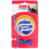 KONG Wavz Bunji Ball M 6cm - loptička pre psa s elastickým lankom, plávajúci aport - Modrá