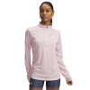 Under Armour Tech Half Zip Top Womens Pink/Wht 12 (M)
