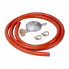 Strend Pro Regulátor plynu C31-30, 28-30 mbar, UK8 mm, EN16129, 2x spona, hadica 1,5 m